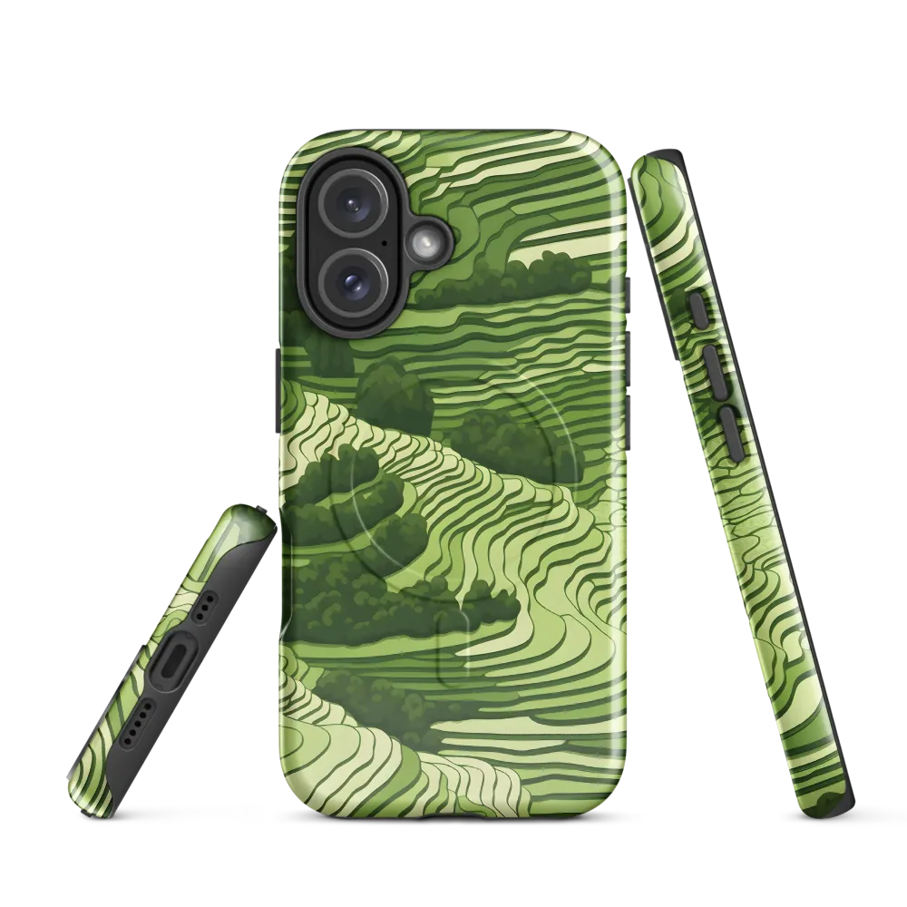 Waves of Green: An Abstract Landscape