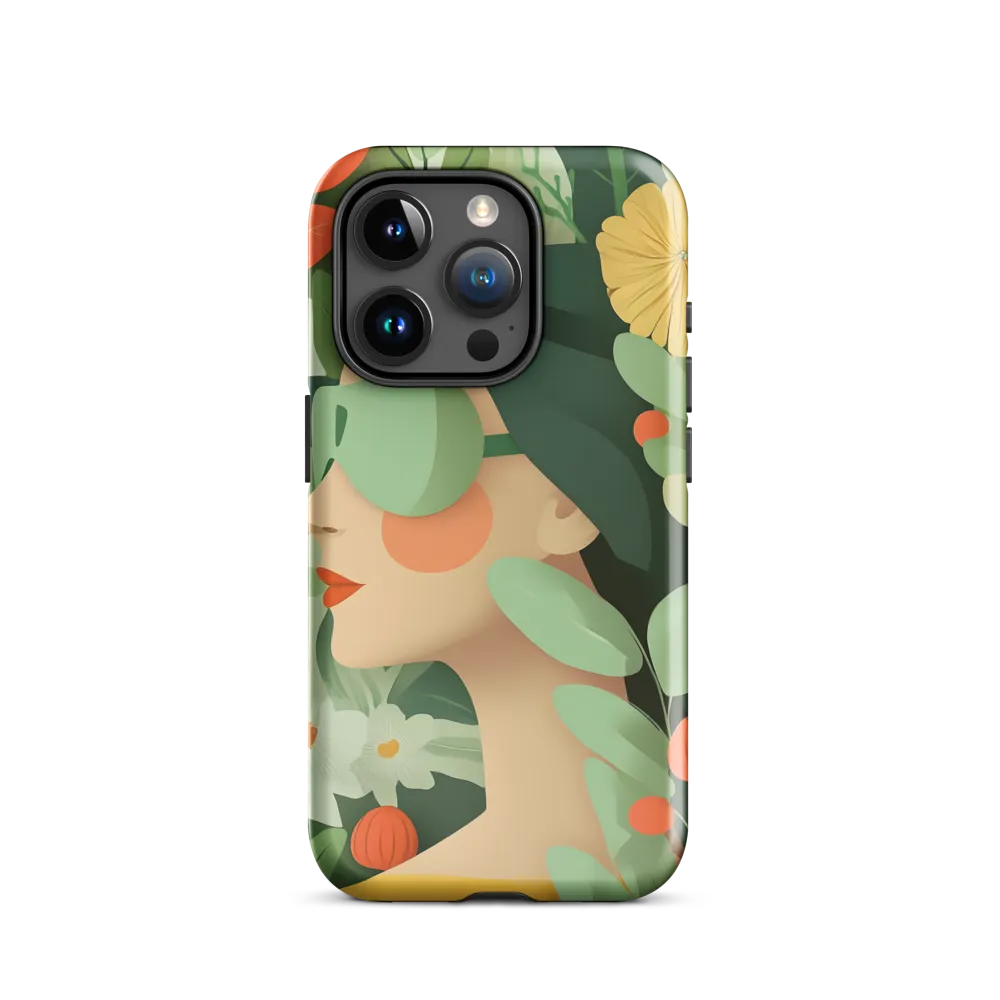 Nature's Serenity: A Modern Portrait | Phone Case |  15 Pro | Tough Case | Glossy