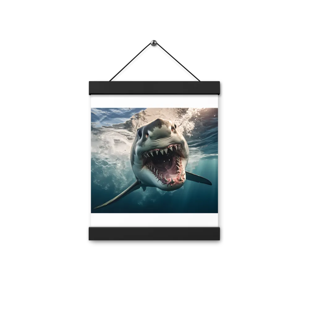 Fierce Majesty of the Ocean | Poster With Black Wood Hanger | 8″×10″