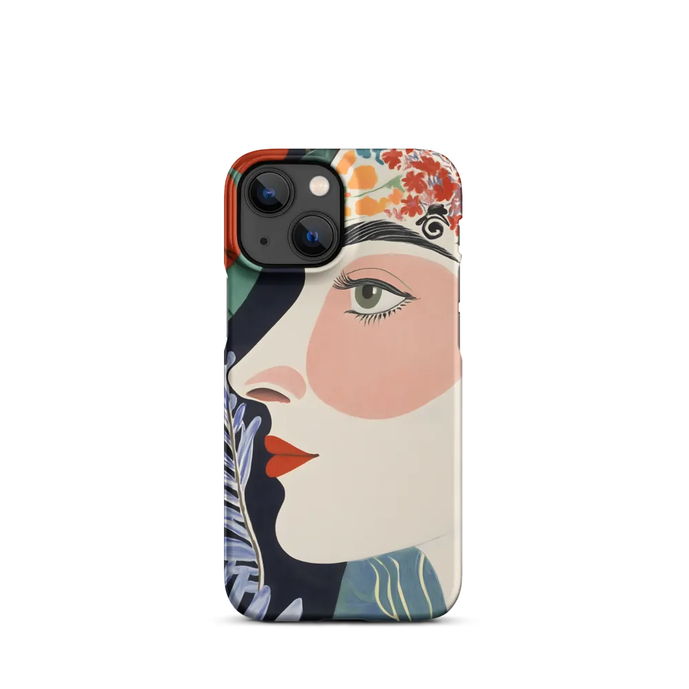 Floral Serenade: A Modern Portrait