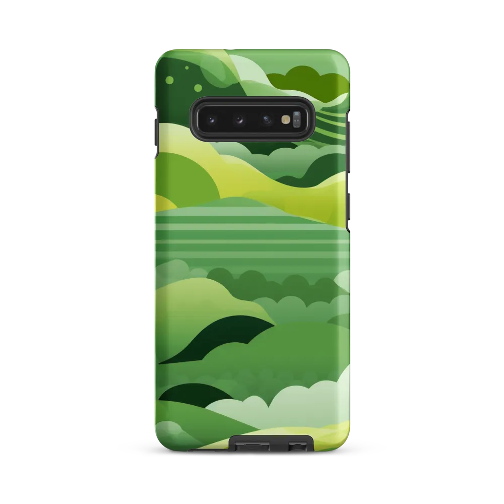 Tranquility in Green Waves