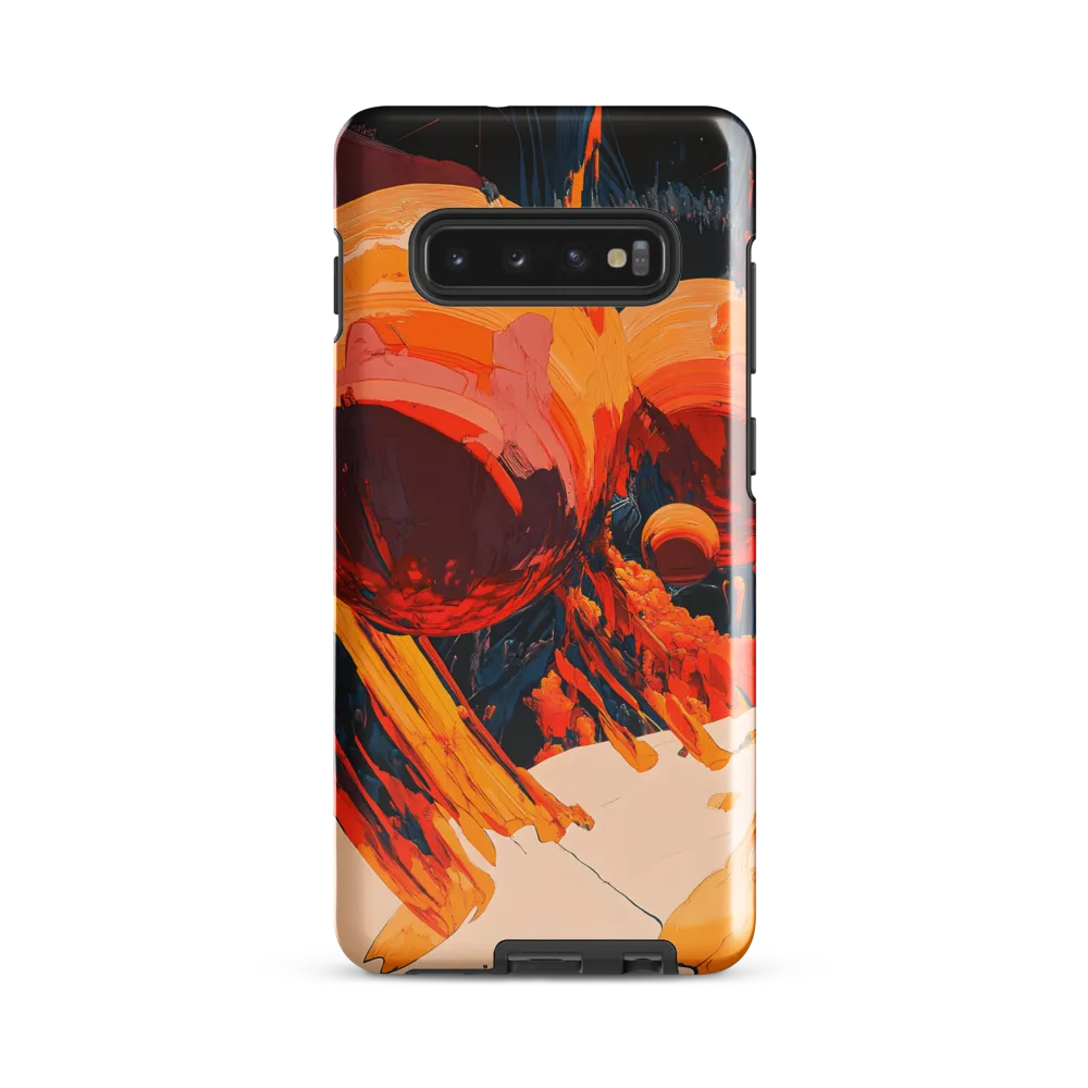 Celestial Fusion: A Cosmic Encounter | Phone Case |  S10 Plus | Tough Case | Glossy