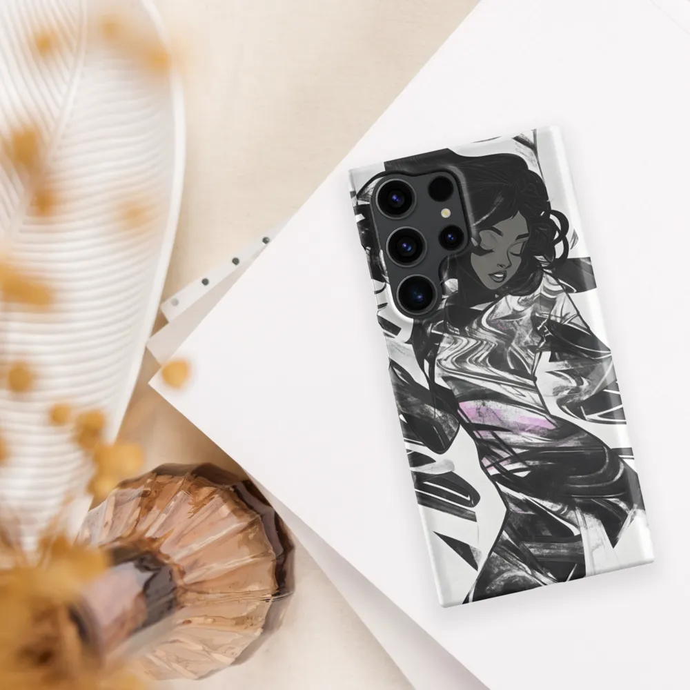 Fluid Grace: The Dance of Shadows | Phone Case |  S23 Ultra | Snap Case | Matte