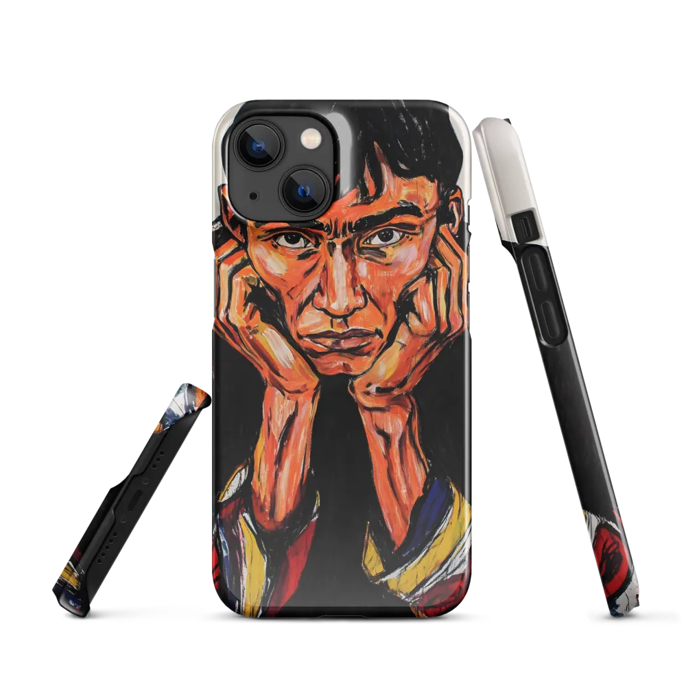 Contemplative Intensity: An Expressionist Portrait