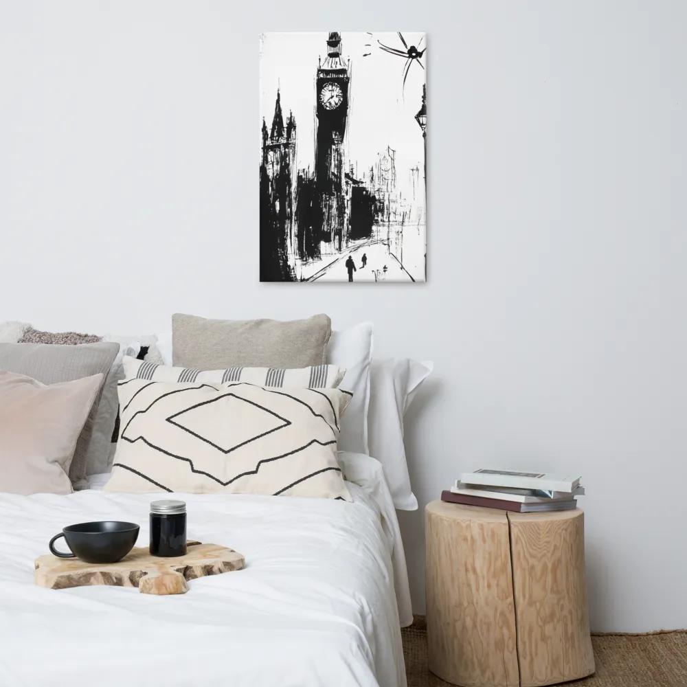 Clock Tower in Motion | Canvas | 24″×36″