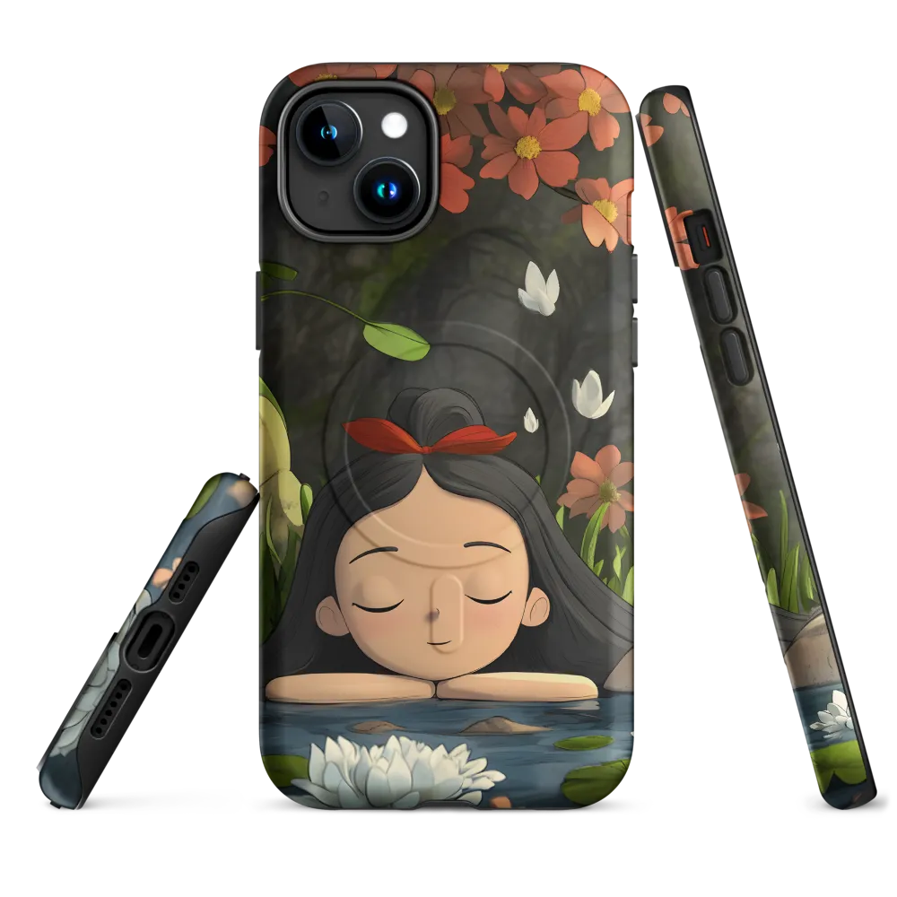Tranquility by the Waterside | Phone Case |  15 Plus | MagSafe® Tough Case | Matte