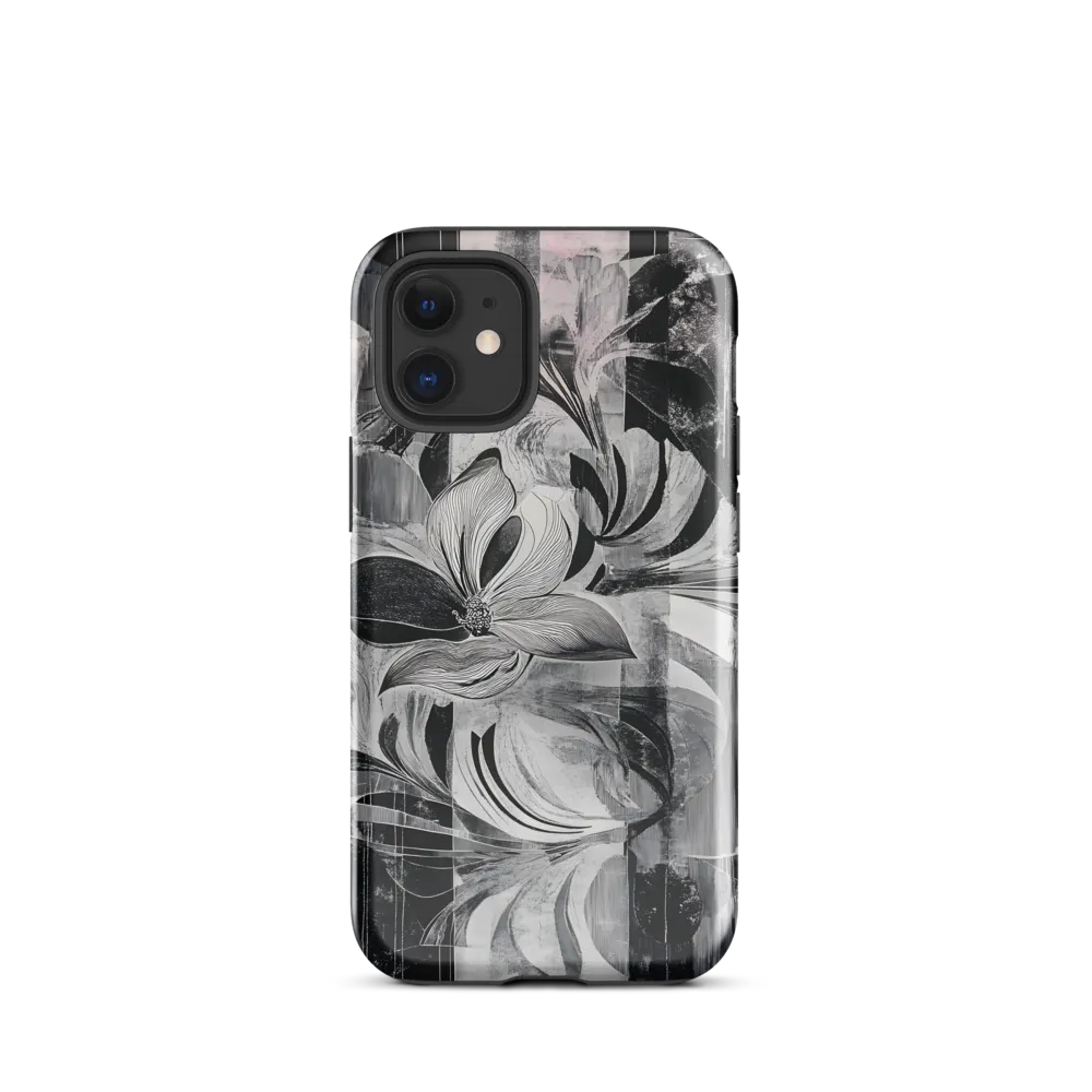 Floral Fusion in Monochrome