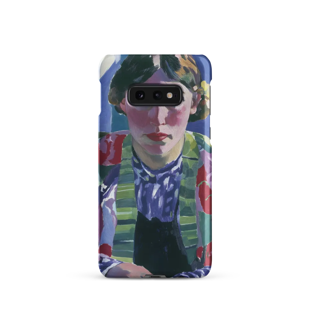 Vibrant Gaze: A Modernist Portrait