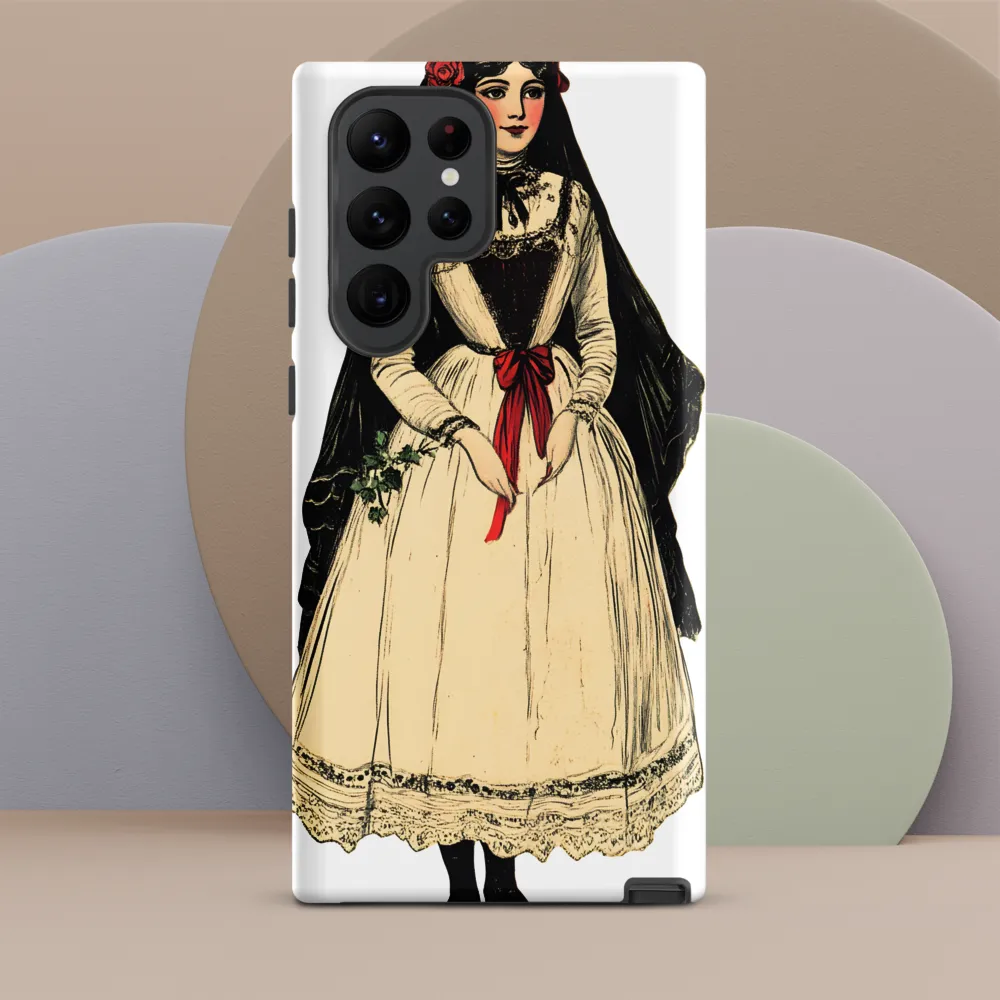 Elegance in Tradition: A Folk Portrait
