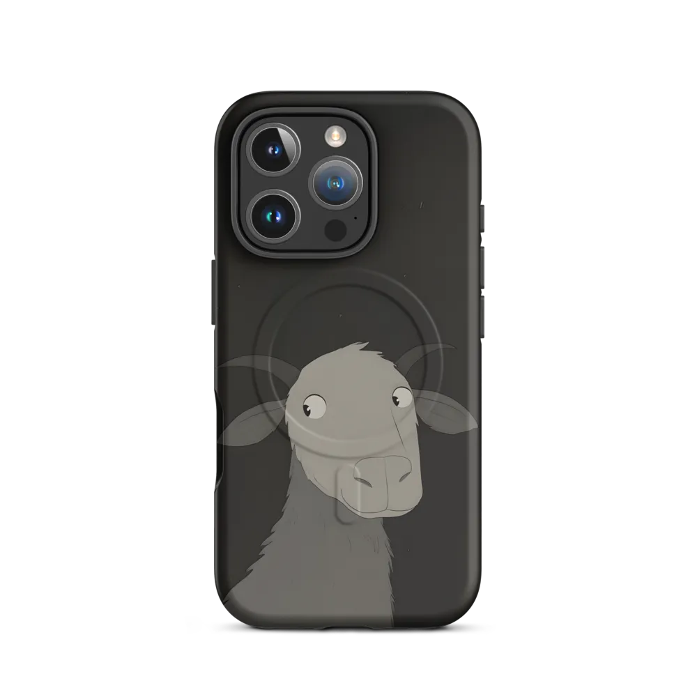 Whimsical Goat in Darkness