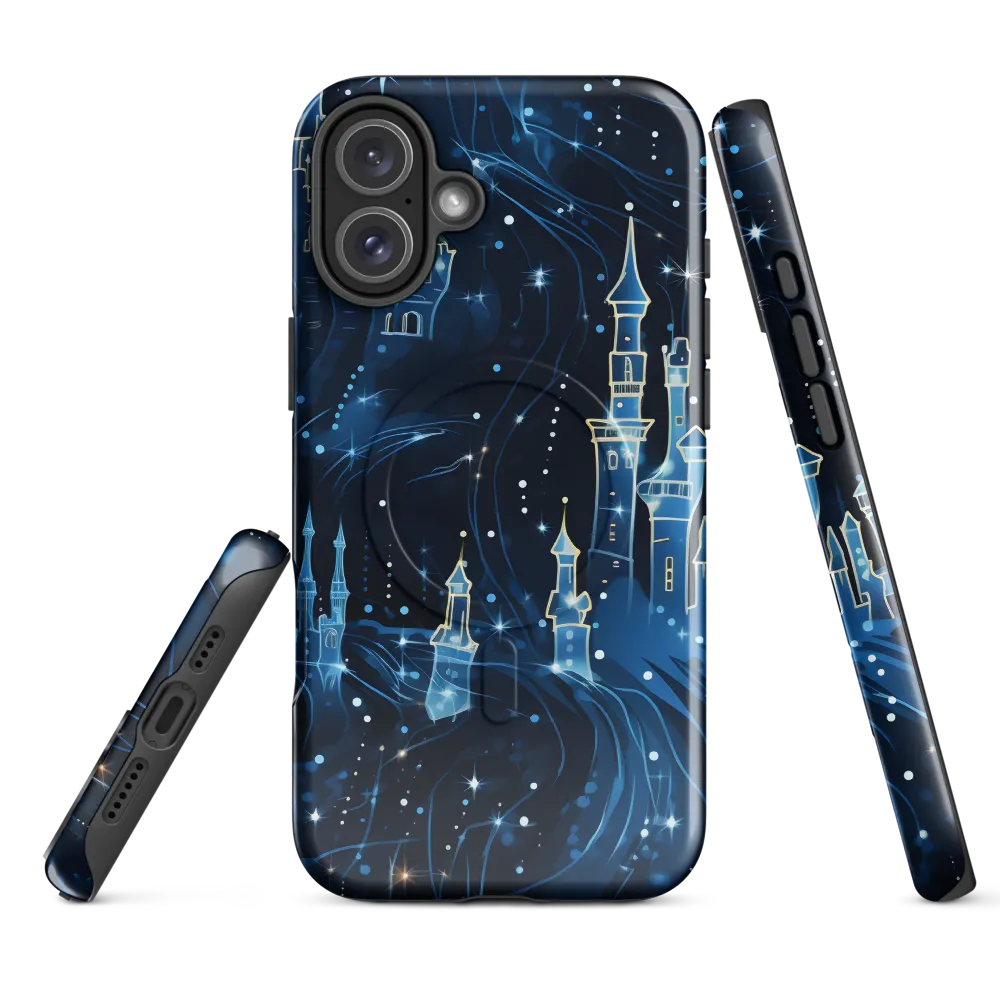 Dreamy Castles in a Starry Sky | Phone Case |  16 Plus | MagSafe® Tough Case | Glossy