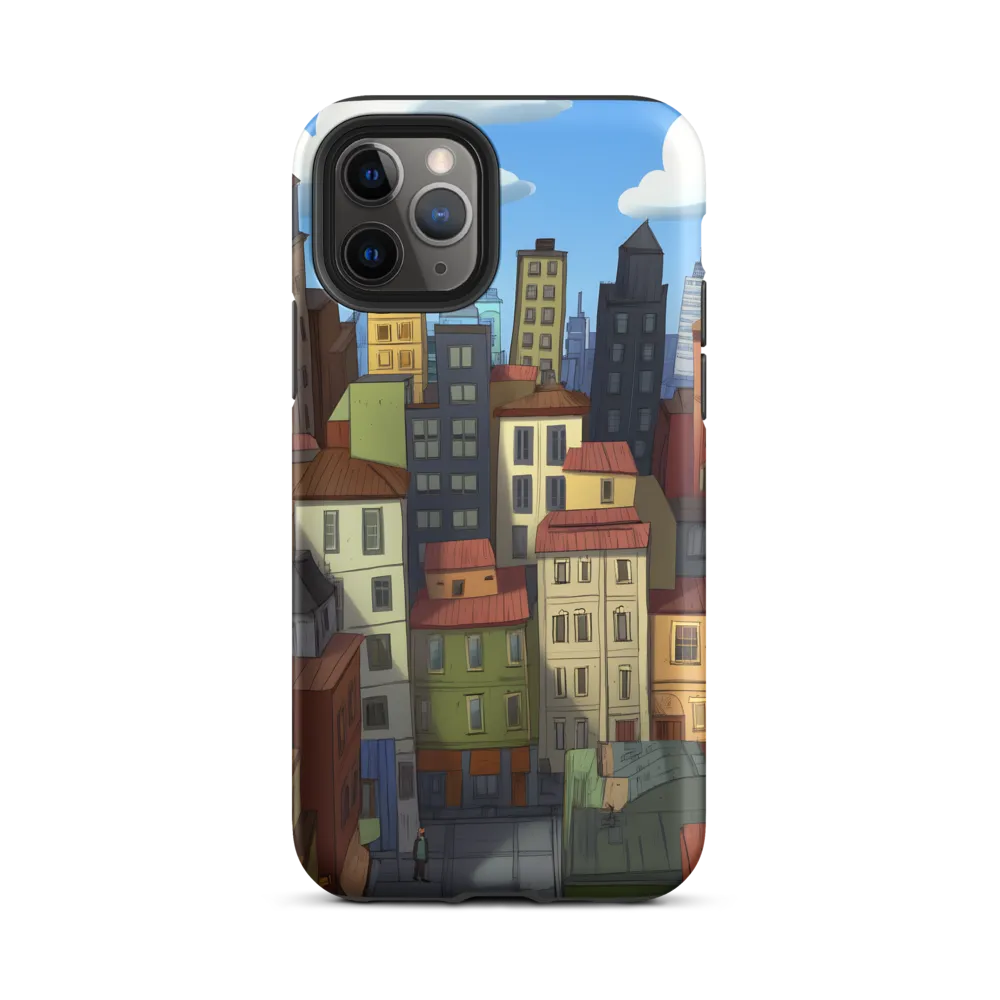 Urban Symphony: A Colorful Cityscape | Phone Case |  11 Pro | Tough Case | Matte