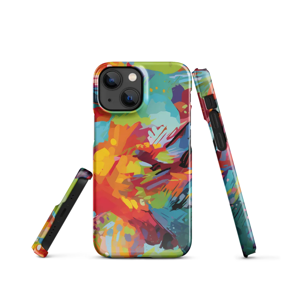 Colorful Lizard: An Abstract Adventure | Phone Case |  13 Mini | Snap Case | Glossy