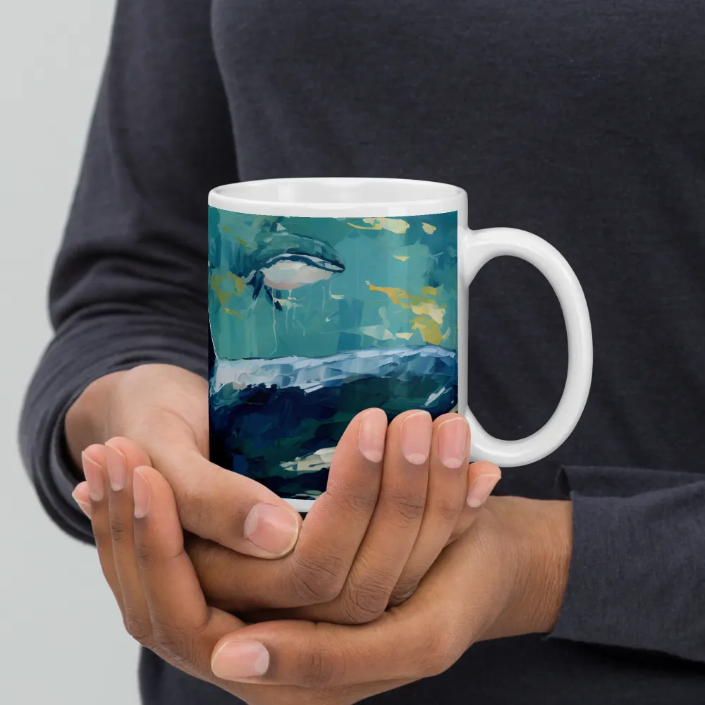 Harmony of the Ocean: Whales in Motion | Mugs | Multiple Sizes & Colors