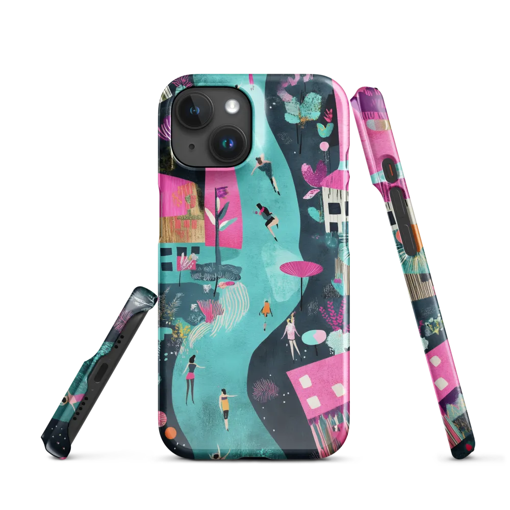 Whimsical Journey Through a Vibrant Landscape | Phone Case |  15 | Snap Case | Glossy