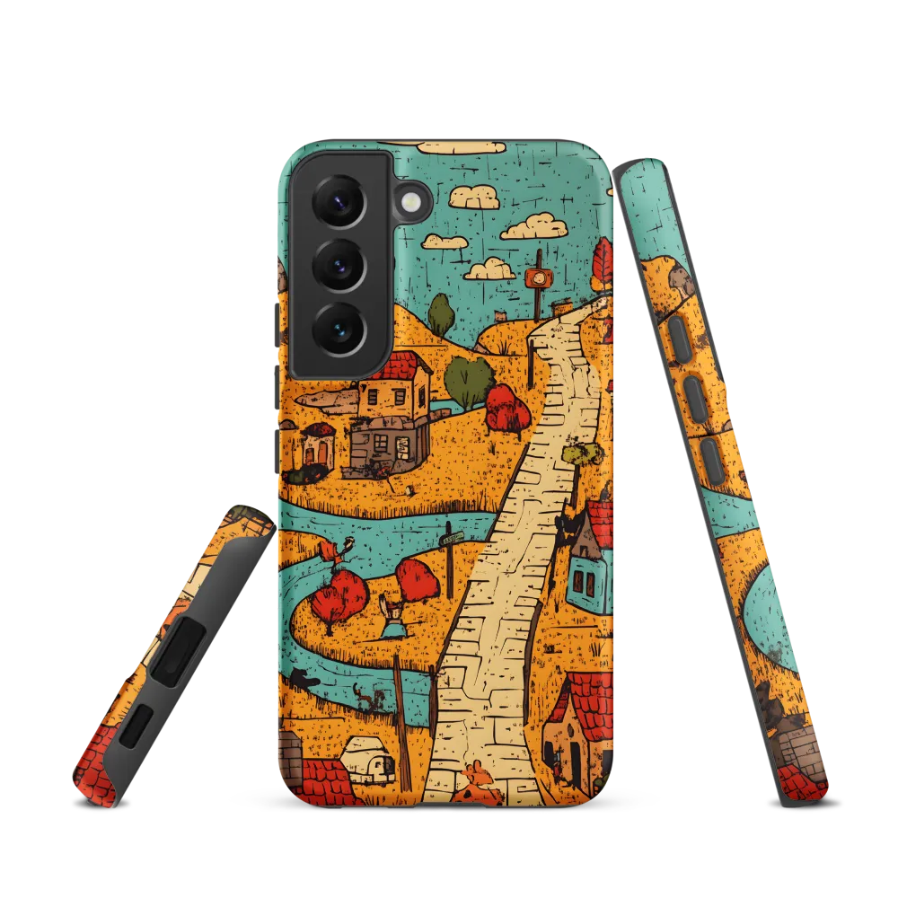 Whimsical Village Landscape