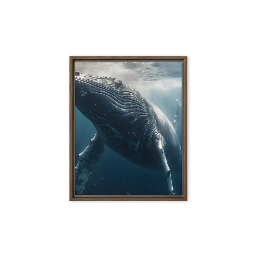 Graced by the Depths | Canvas with Brown Frame | 8″×10″