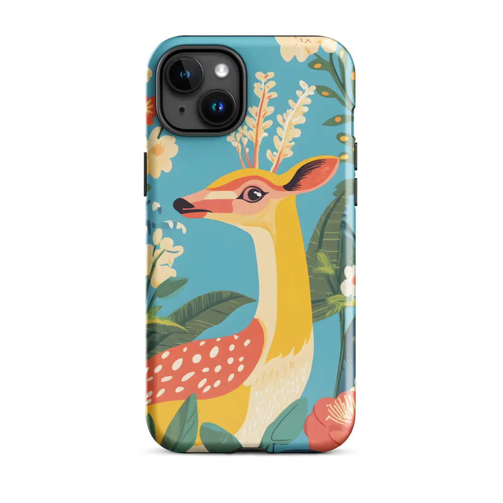 Serene Majesty: A Vibrant Deer Amidst Flora