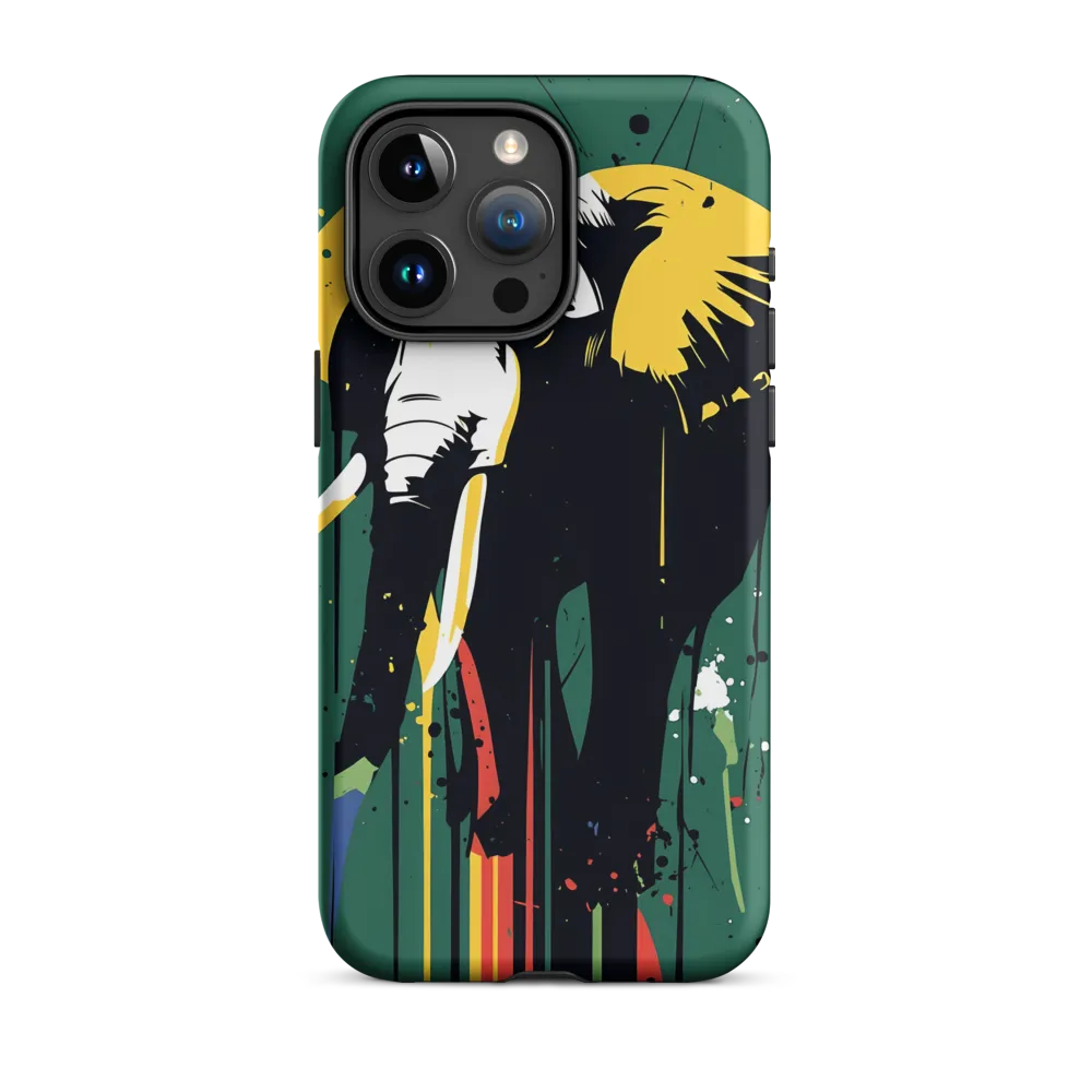 Majestic Minimalism: The Colorful Elephant