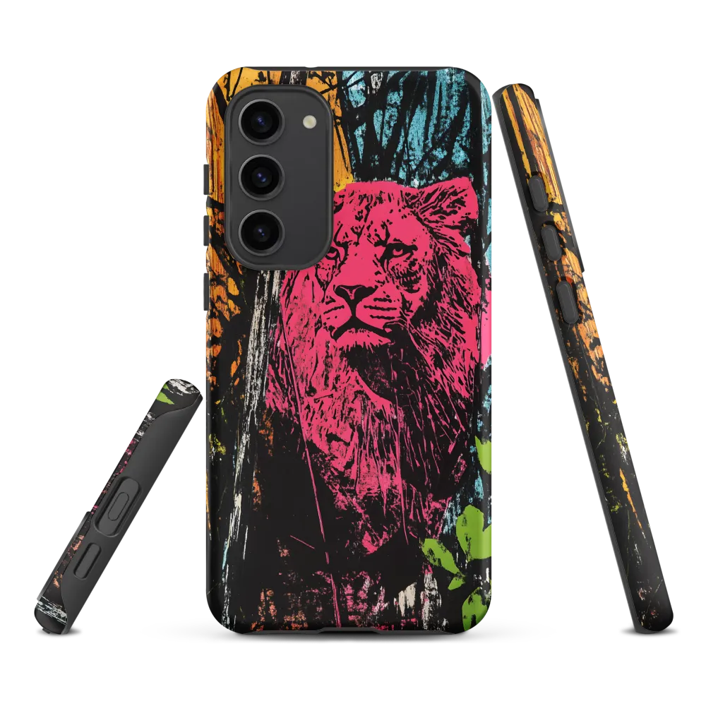 Fierce Vibrance: The Pink Lion