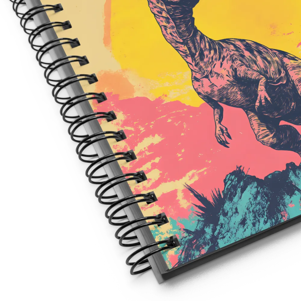 Majestic Dinosaur at Sunrise | Spiral Notebook