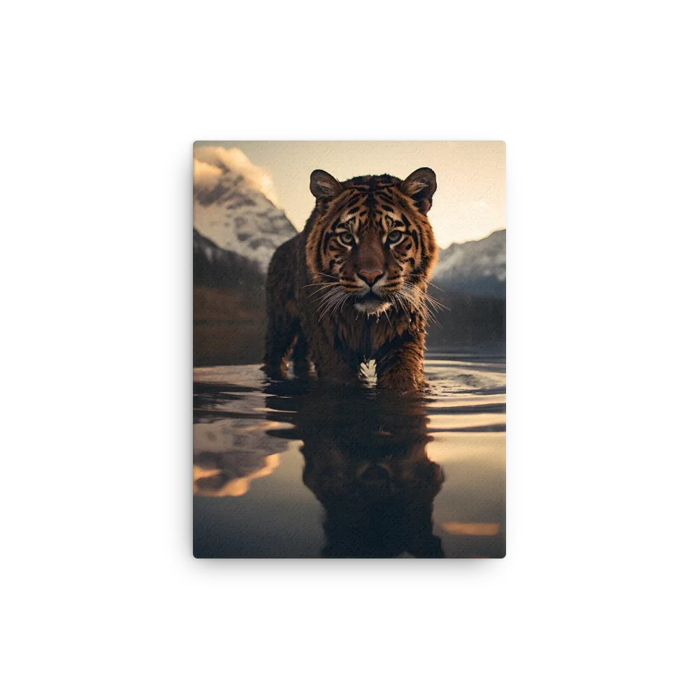 Majestic Reflection: The Tiger's Domain