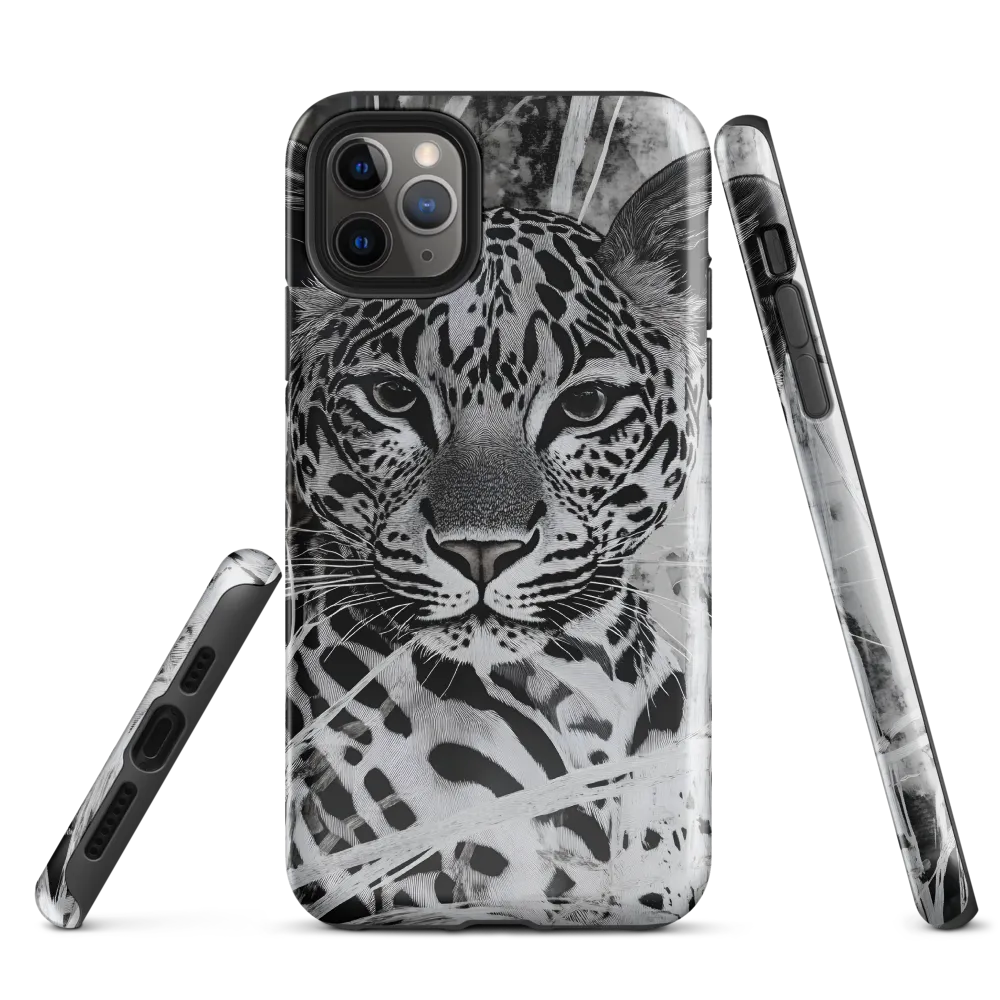 Majestic Gaze: The Leopard's Portrait | Phone Case |  11 Pro Max | Tough Case | Glossy