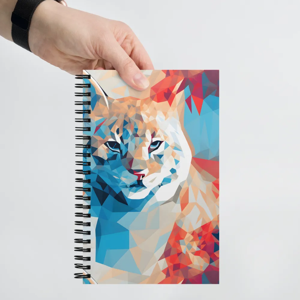 Facets of Feline Wonder | Spiral Notebook