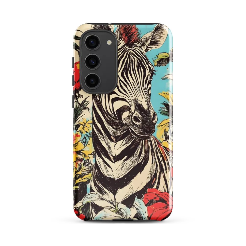 Zebra in Tropical Reverie