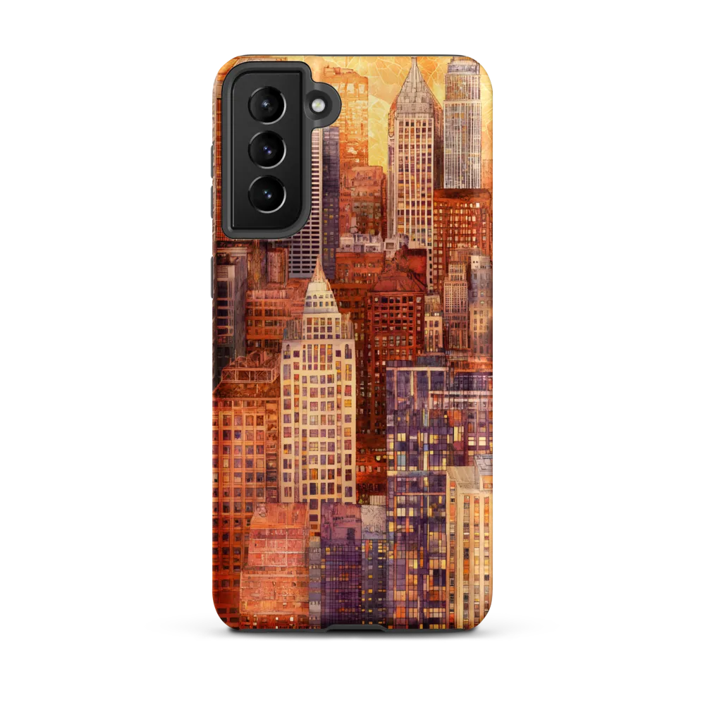 Golden Hour Over the City | Phone Case |  S21 Plus | Tough Case | Matte