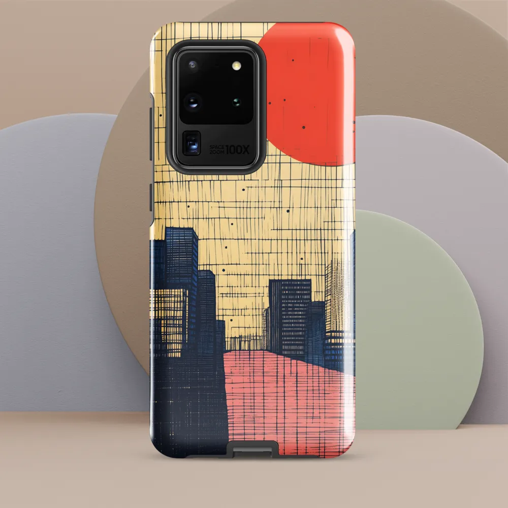 Urban Echoes: A Minimalist Cityscape