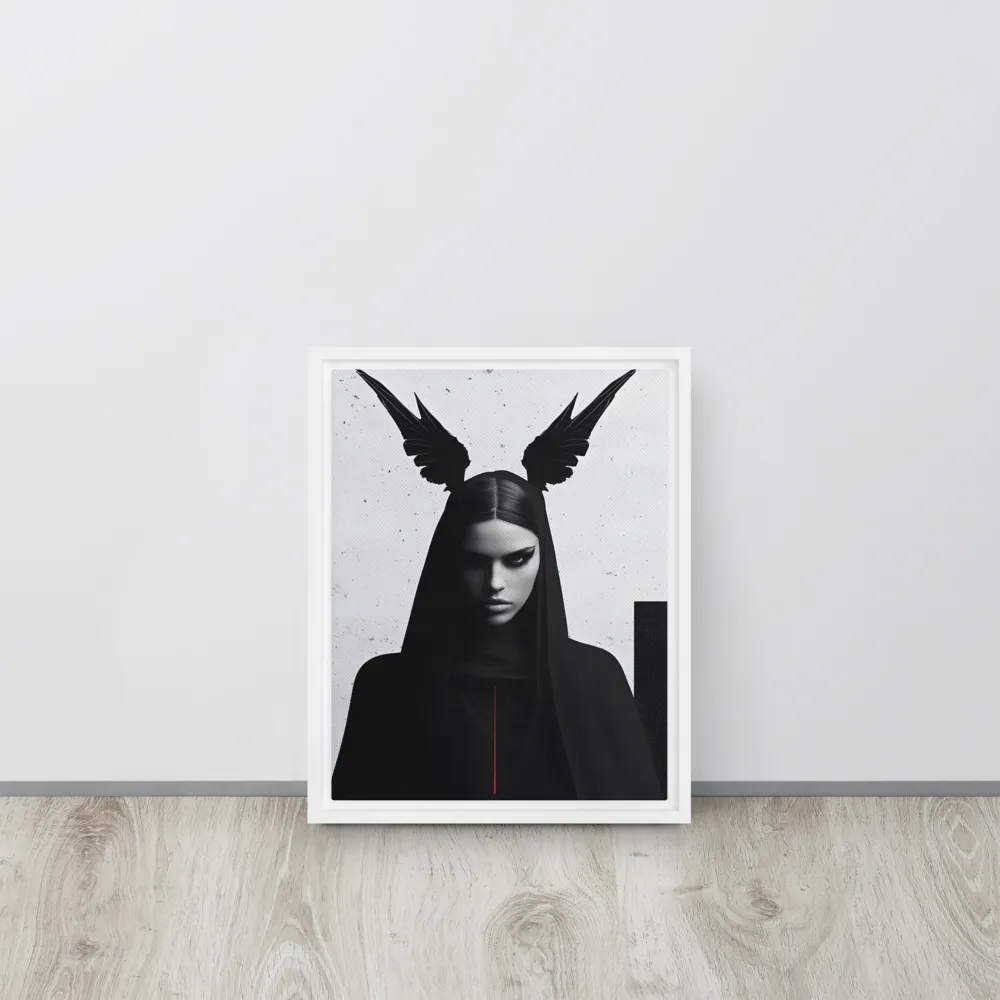 Whispers of Darkness | Canvas with White Frame | 11″×14″