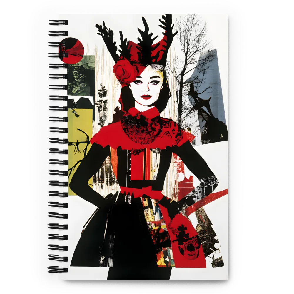 Elegance with Antlers | Spiral Notebook