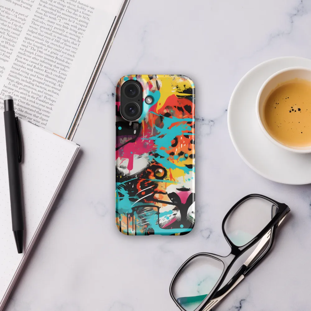 Fierce Fusion: Tiger and Lion in Graffiti | Phone Case |  16 | Snap Case | Glossy