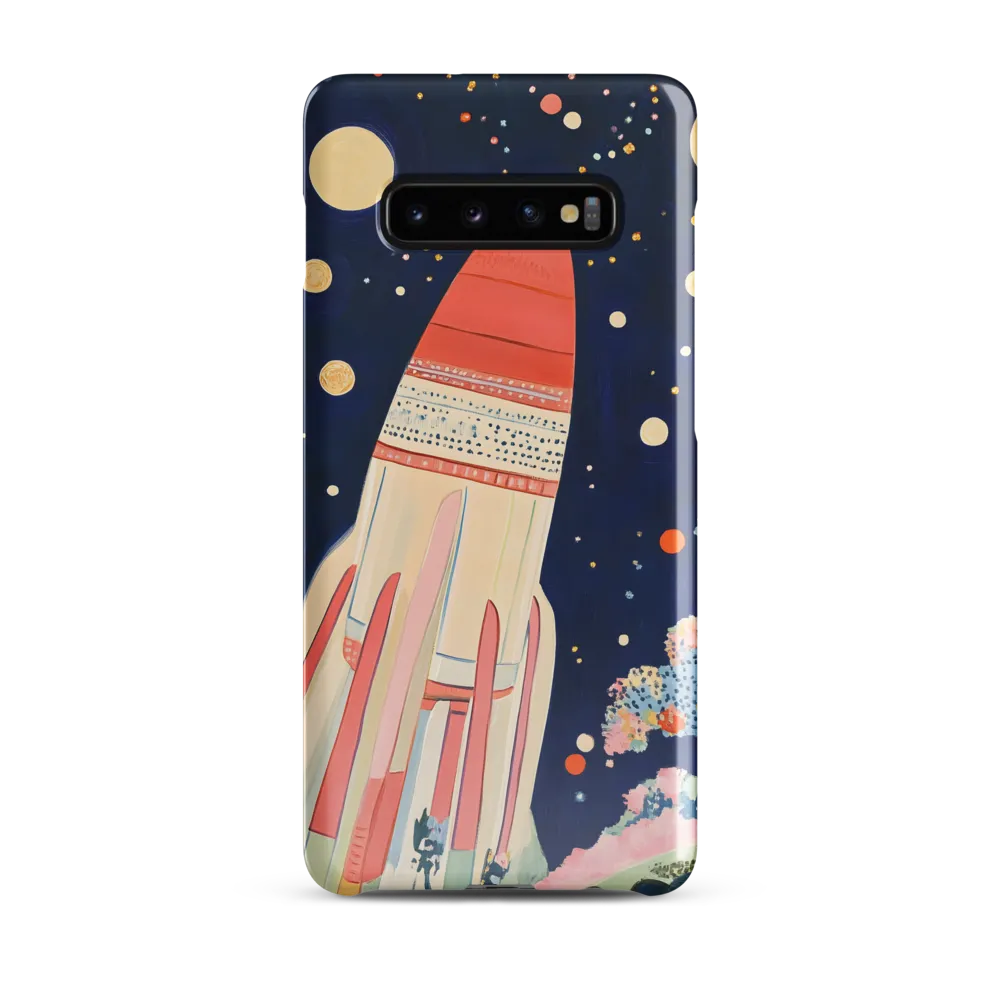 Cosmic Dreams: The Rocket's Journey | Phone Case |  S10 Plus | Snap Case | Glossy