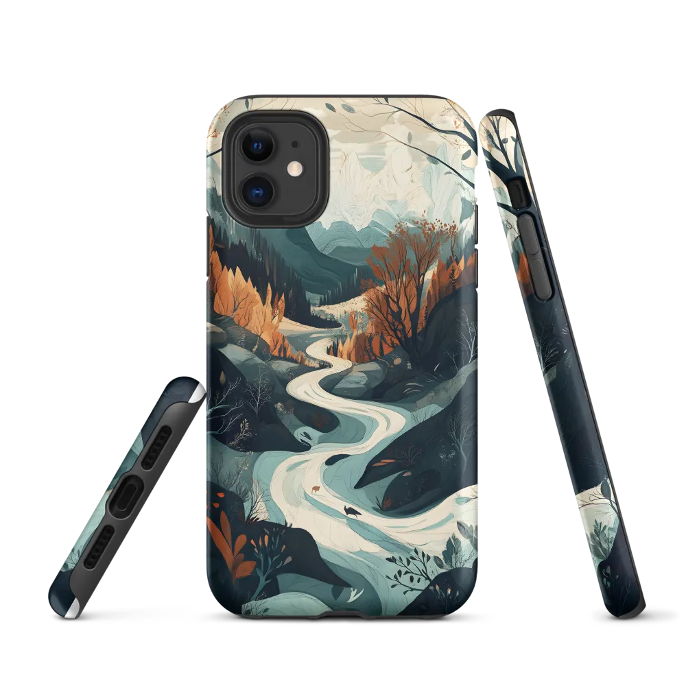 Winding Serenity: A Digital Landscape