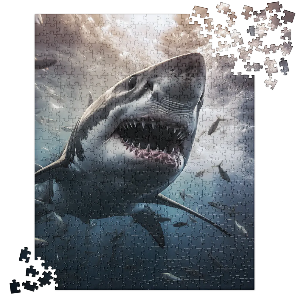 The Apex Predator: An Underwater Encounter | Jigsaw Puzzle | 520 pieces