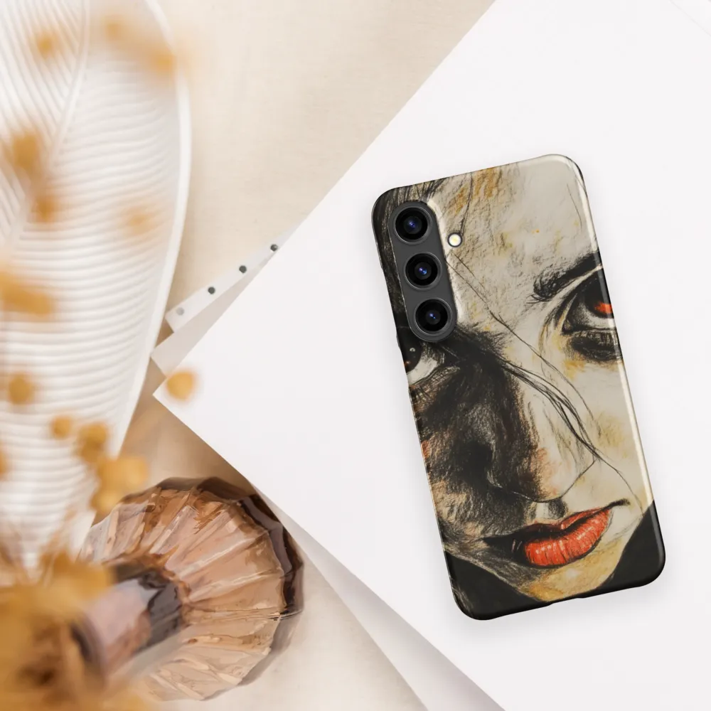 Gaze of Intensity | Phone Case |  S24 Plus | Snap Case | Matte