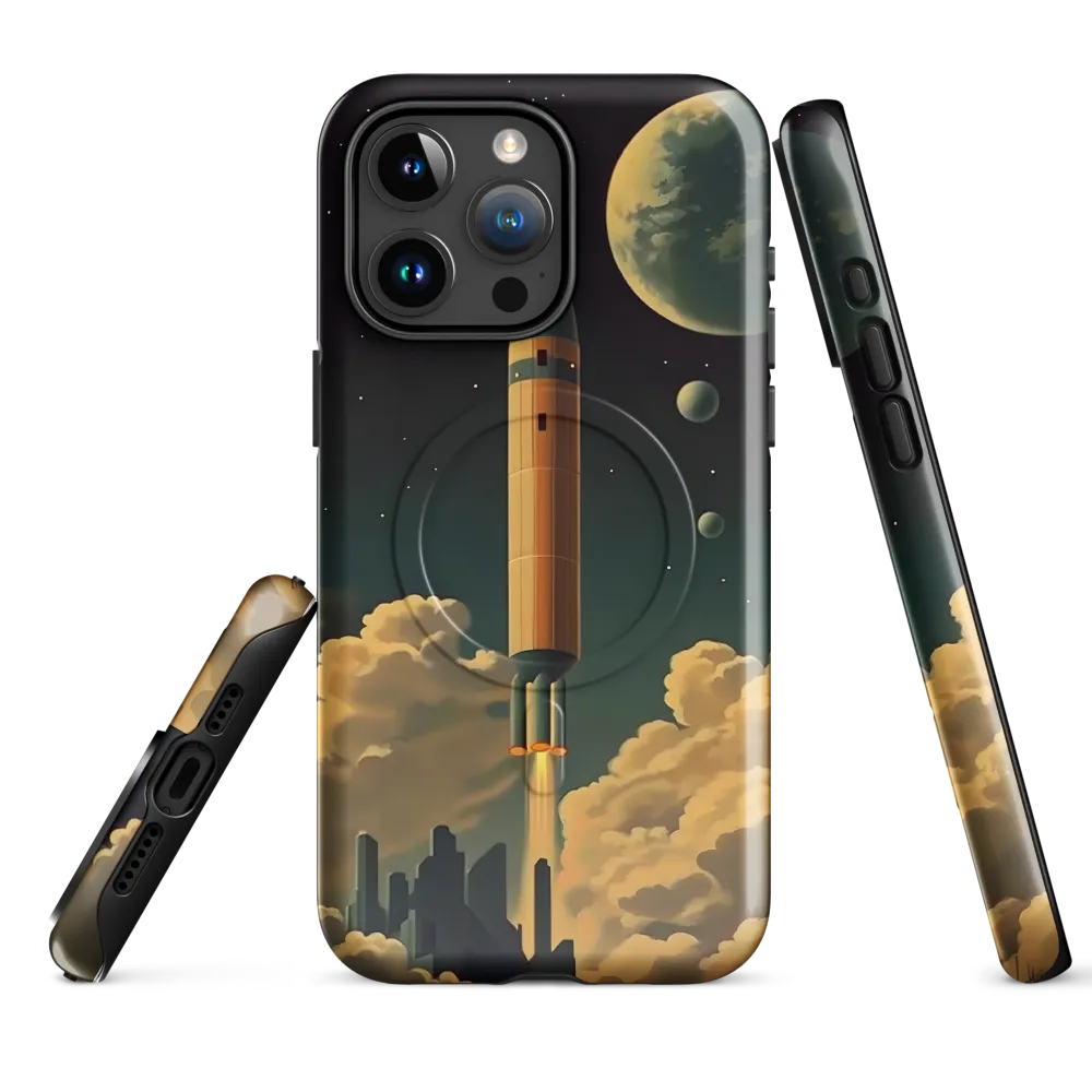 Journey Through the Cosmic Frontier | Phone Case |  15 Pro Max | MagSafe® Tough Case | Glossy