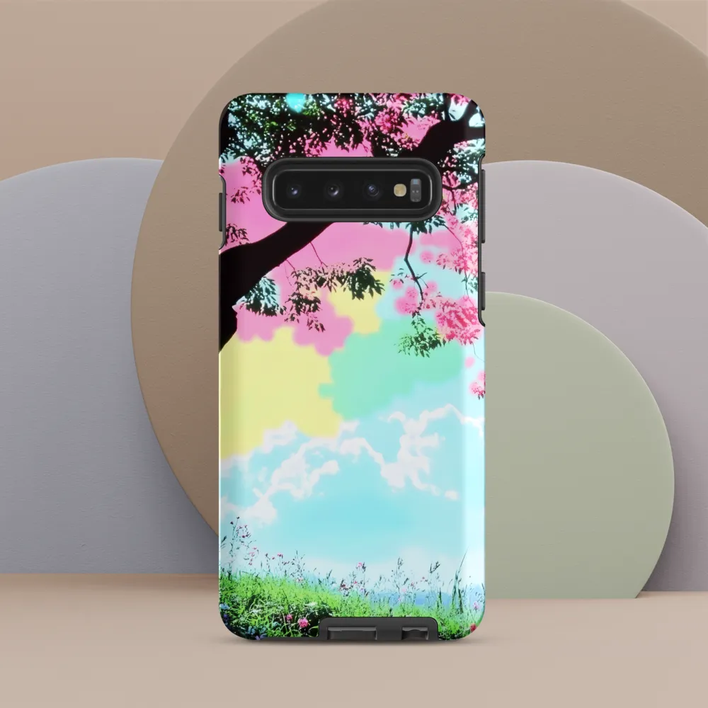 Pastel Dreams: A Surreal Tree Landscape