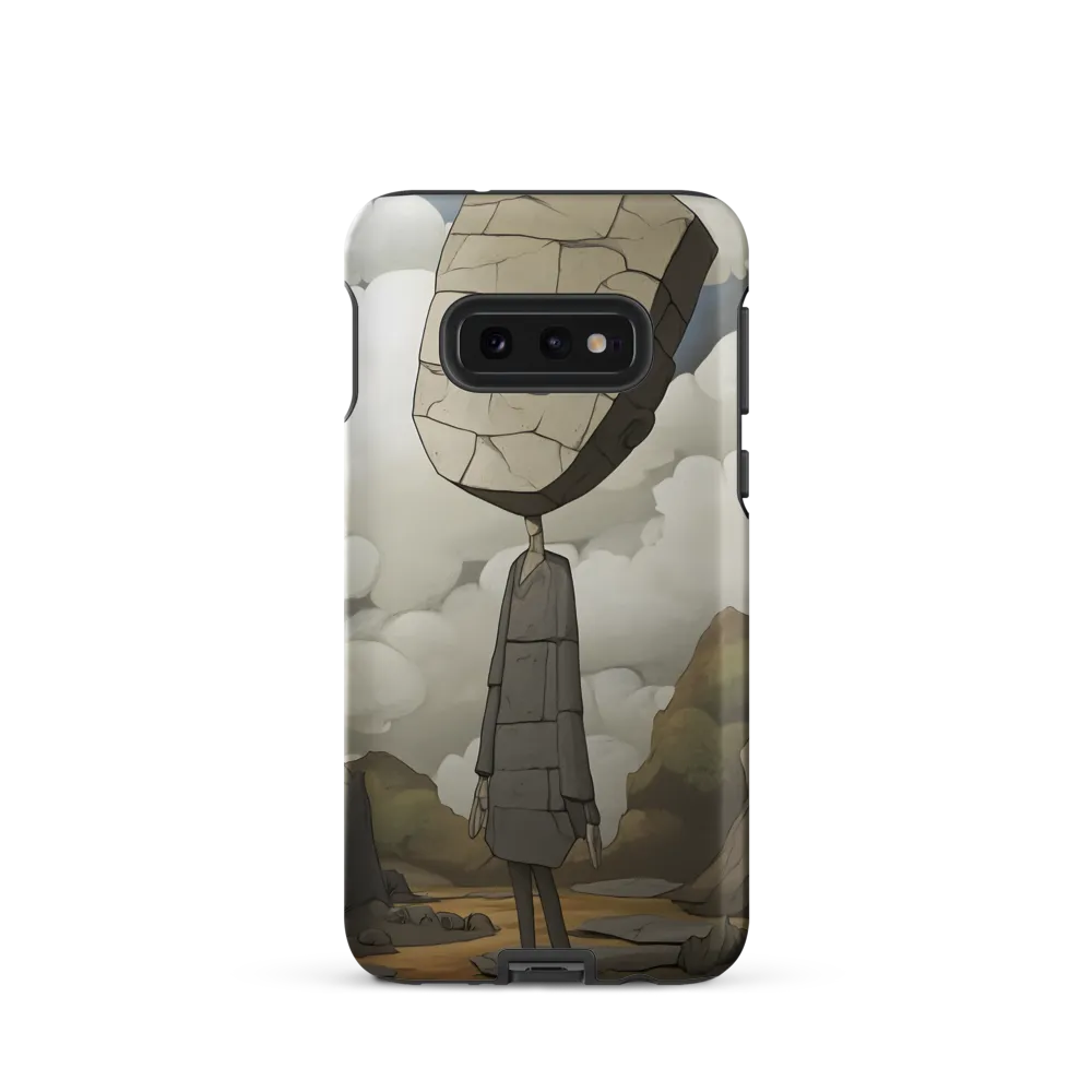 Whimsical Stone Figure in a Rocky Landscape | Phone Case |  S10e | Tough Case | Matte