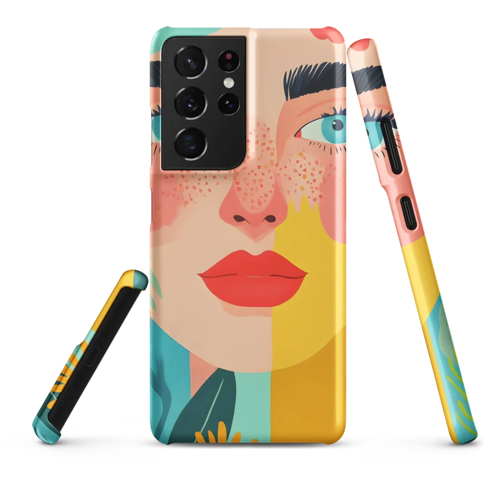 Floral Serenity: A Modern Portrait