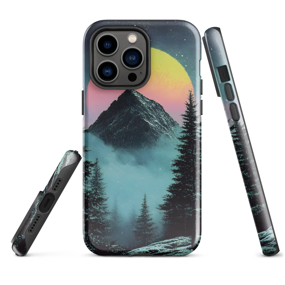 Ethereal Peaks Under Celestial Lights