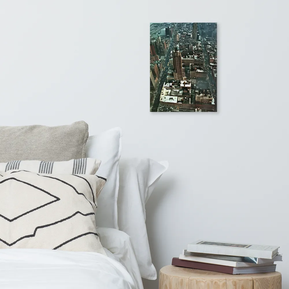 Aerial Symphony of Urban Life | Canvas | 12″×16″