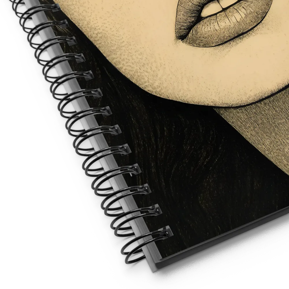 Enigmatic Gaze | Spiral Notebook