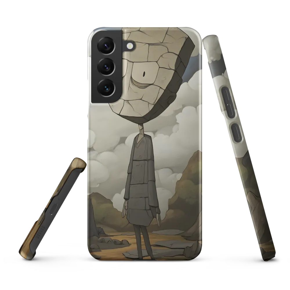 Whimsical Stone Figure in a Rocky Landscape | Phone Case |  S22 Plus | Snap Case | Matte