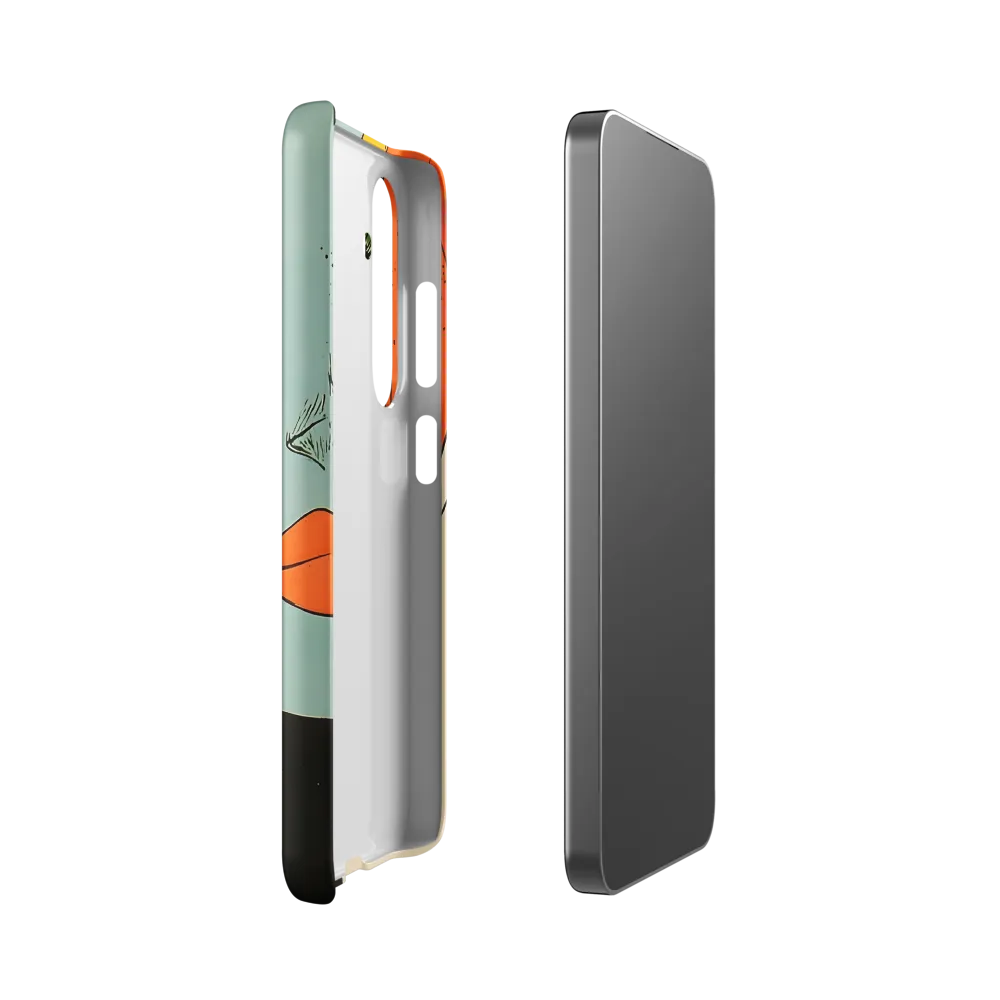 Vivid Expressions: A Portrait in Blue | Phone Case |  S24 | Snap Case | Matte