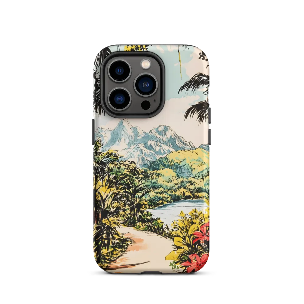 Tropical Serenity | Phone Case |  14 Pro | Tough Case | Matte