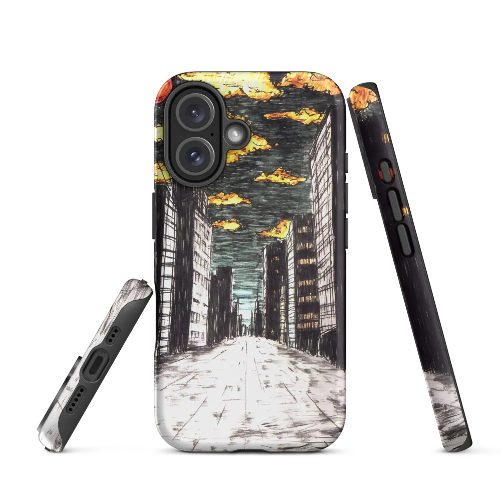 Eclipsed Cityscape | Phone Case