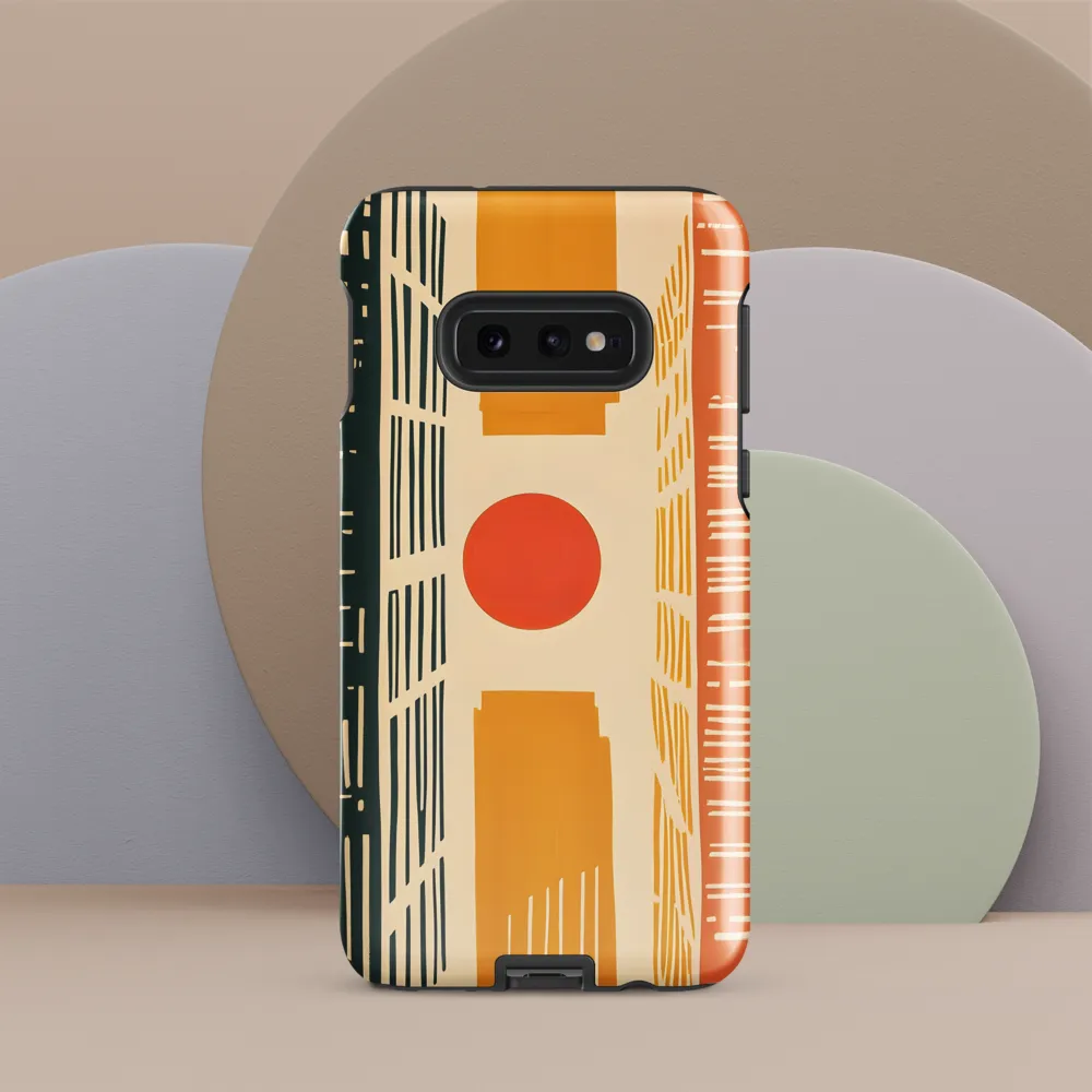 Urban Harmony: A Geometric Sunrise